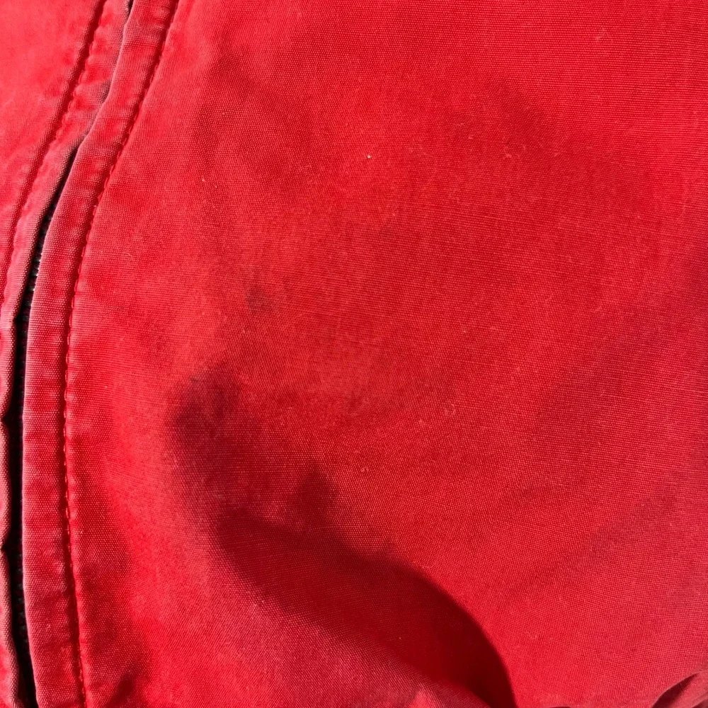 Polo Ralph Lauren Jacket Men XS Red Hooded Cotton Full Zip Classic Casual Preppy